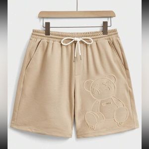 SHEIN Manfinity Hypemode Men Cotton Cartoon Pattern Drawstring Waist M shorts